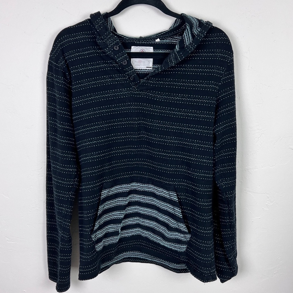 On the Byas baja hoody blanket pullover shirt sweathshirt black green medium